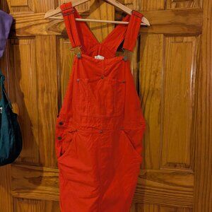 Tomato Red TNA Overall Dress